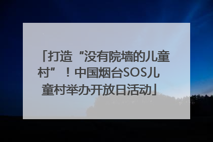 打造“没有院墙的儿童村”！中国烟台SOS儿童村举办开放日活动