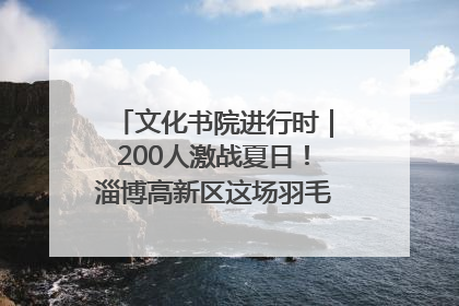 文化书院进行时｜200人激战夏日！淄博高新区这场羽毛球比赛太酷