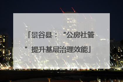 景谷县：“公房社管”提升基层治理效能