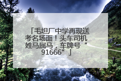 毛坦厂中学再现送考名场面！头车司机姓马属马，车牌号“91666”