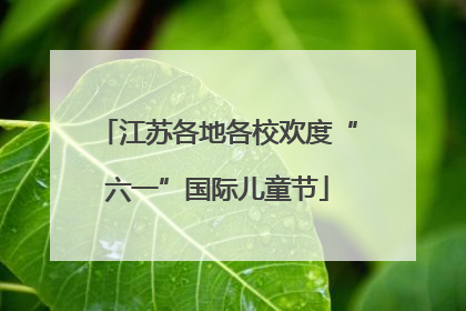 江苏各地各校欢度“六一”国际儿童节