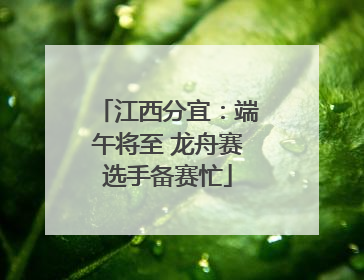 江西分宜：端午将至 龙舟赛选手备赛忙