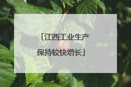 江西工业生产保持较快增长