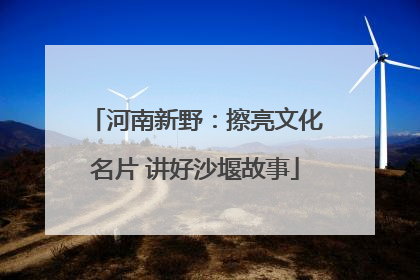 河南新野：擦亮文化名片 讲好沙堰故事