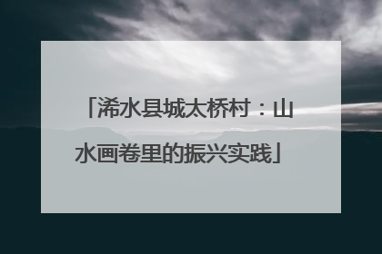 浠水县城太桥村：山水画卷里的振兴实践
