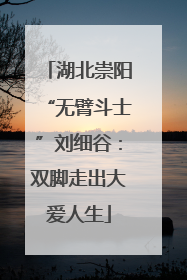 湖北崇阳“无臂斗士”刘细谷：双脚走出大爱人生