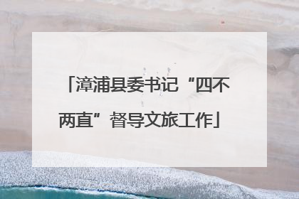 漳浦县委书记“四不两直”督导文旅工作