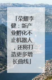 荣耀李健：新产业孵化不止机器人，还将打造更多增长曲线
