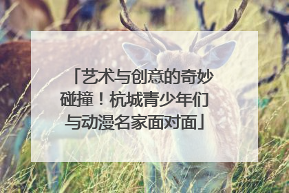 艺术与创意的奇妙碰撞！杭城青少年们与动漫名家面对面