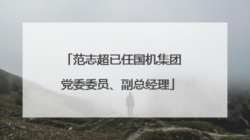 范志超已任国机集团党委委员、副总经理