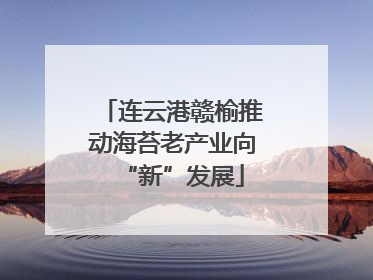 连云港赣榆推动海苔老产业向“新”发展