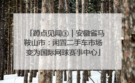 蹲点见闻③｜安徽省马鞍山市：闲置二手车市场变为国际网球赛事中心