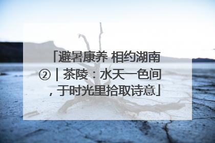 避暑康养 相约湖南②｜茶陵：水天一色间，于时光里拾取诗意