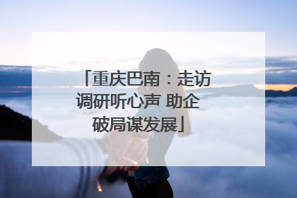 重庆巴南：走访调研听心声 助企破局谋发展