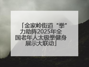 金家岭街道“拳”力助阵2025年全国老年人太极拳健身展示大联动