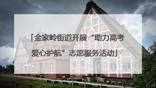 金家岭街道开展“助力高考 爱心护航”志愿服务活动