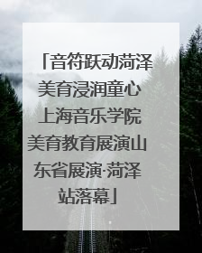 音符跃动菏泽 美育浸润童心 上海音乐学院美育教育展演山东省展演·菏泽站落幕