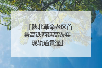陕北革命老区首条高铁西延高铁实现轨道贯通