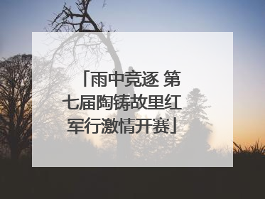 雨中竞逐 第七届陶铸故里红军行激情开赛