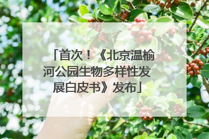 首次！《北京温榆河公园生物多样性发展白皮书》发布