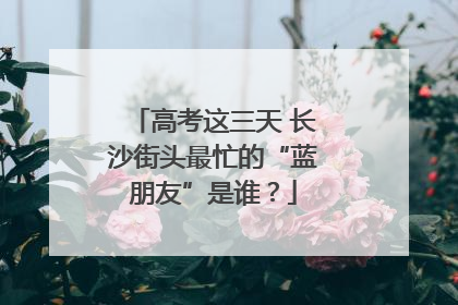 高考这三天 长沙街头最忙的“蓝朋友”是谁？