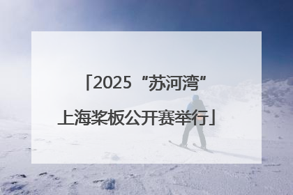 2025“苏河湾”上海桨板公开赛举行