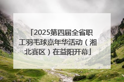 2025第四届全省职工羽毛球嘉年华活动（湘北赛区）在益阳开幕