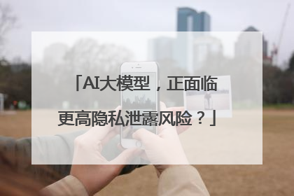 AI大模型，正面临更高隐私泄露风险？